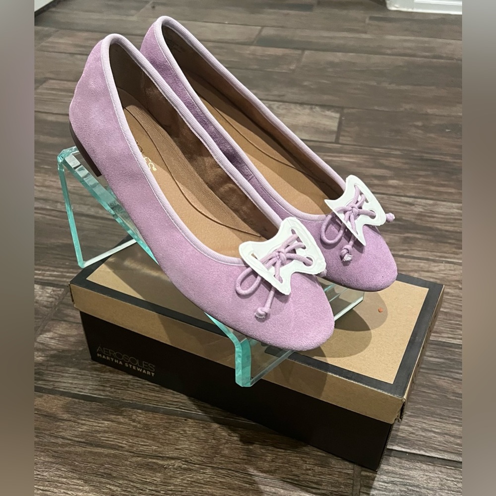 ✅ New! Aerosoles Lavender Home-run Ballet Shoes By Martha Stewart